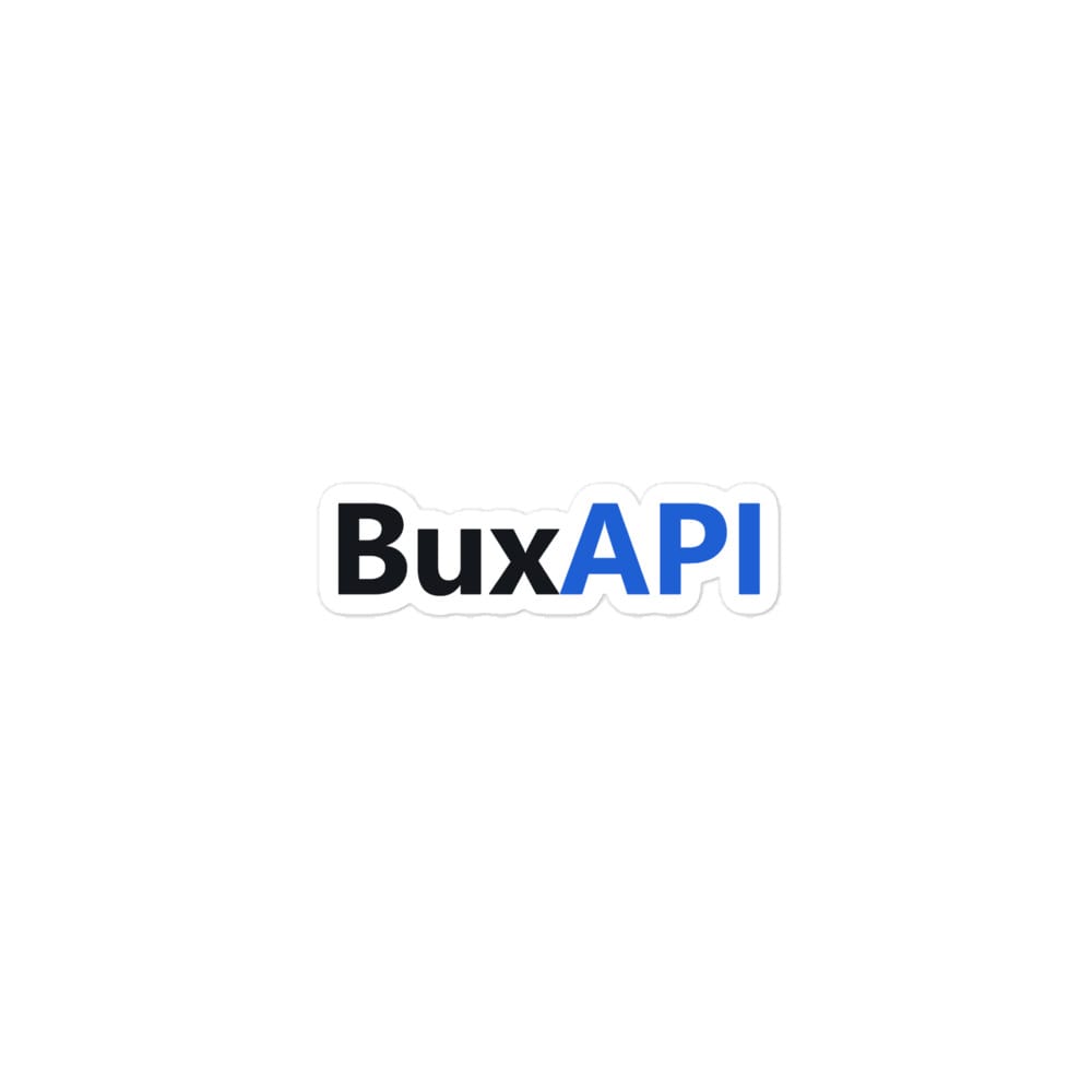 BuxAPI Sticker